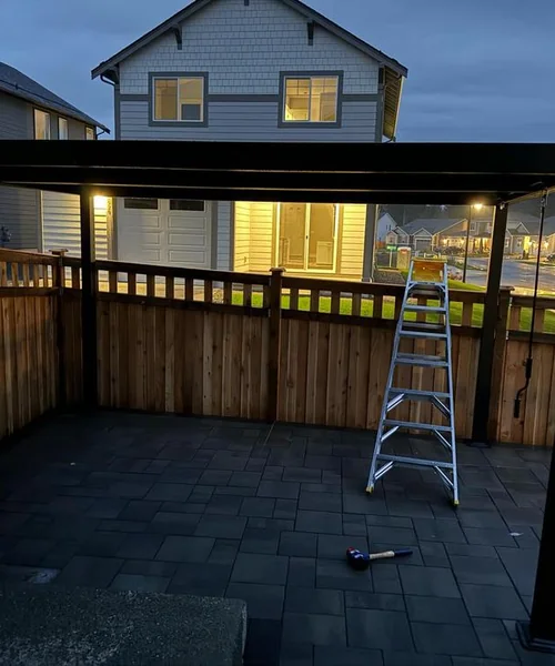 Paver Patio & Fence Installation in Bonney Lake 